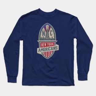 New York Americans Hockey Long Sleeve T-Shirt